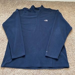 Men’s The North Face TKA 100 Pullover 1/4 Zip 100% Polyester Fleece sweater